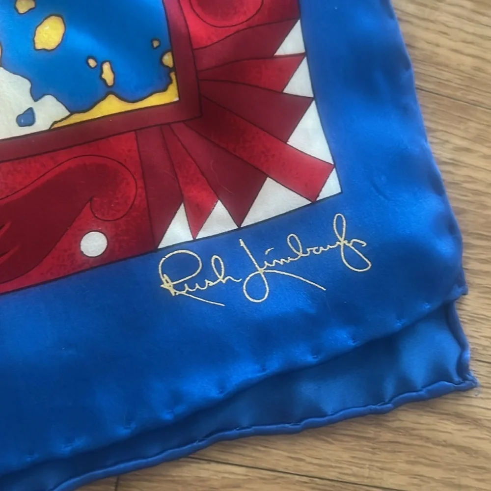 Vintage Silk Rush Limbaugh Scarf